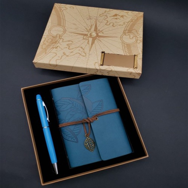 Notebook Pen Blue Set