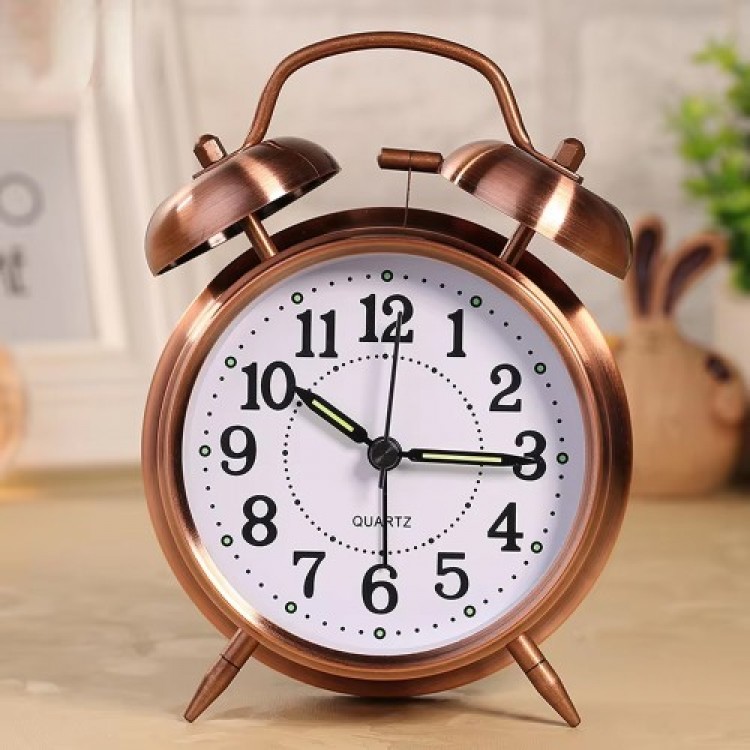 Metal Copper Table Clock