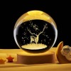 Deer-Designed Glass Globe with USB