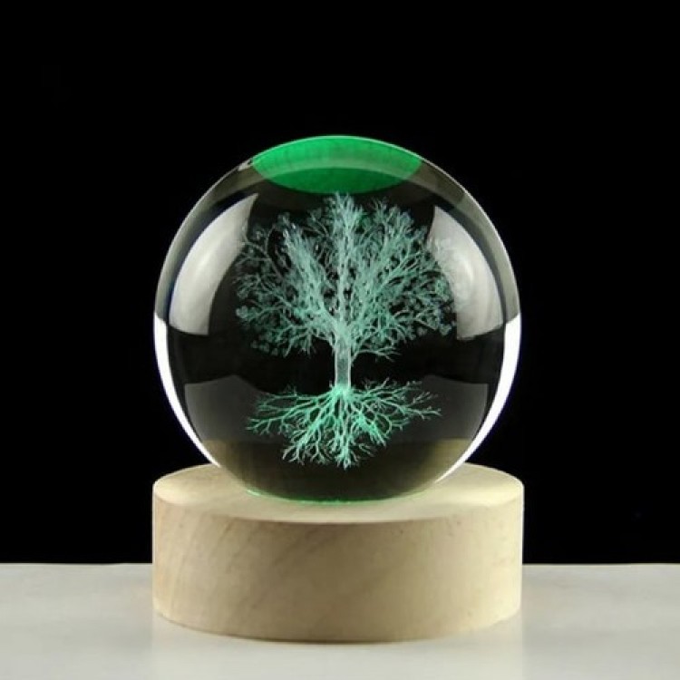 Color-Changing Tree of Life Glass Globe Color-Changing Tree of Life Glass Globe