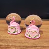 Mini Light-Up Flamingo Snow Globe
