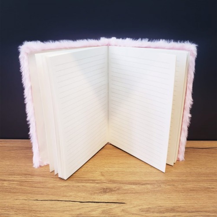 Panda-Designed Plush Notebook