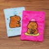Plush Covered Notebook with Bear Motif
