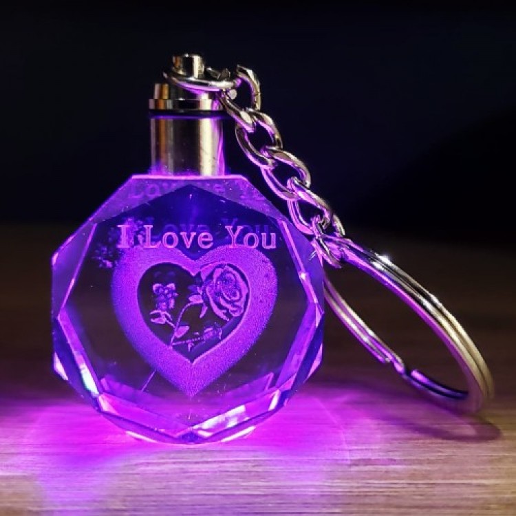 I Love You Color-Changing Light-Up Keychain