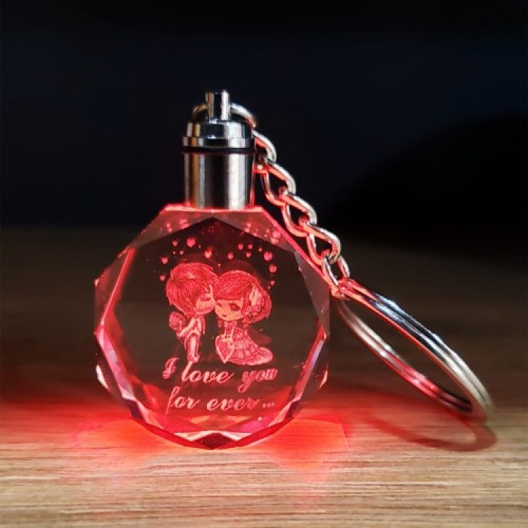 Light-Up Crystal Color-Changing Keychain Light-Up Crystal Color-Changing Keychain