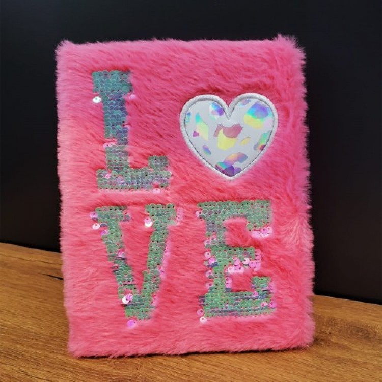 Love-Designed Plush Covered Notebook Gift Love-Designed Plush Covered Notebook Gift