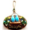 Blue Bird Flowered Welcome Door Decoration