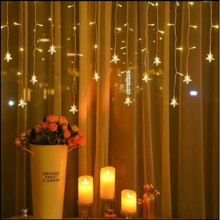 Star 4m 96 LED 19 Fringes 40-50-60cm Daylight star size: 7cm