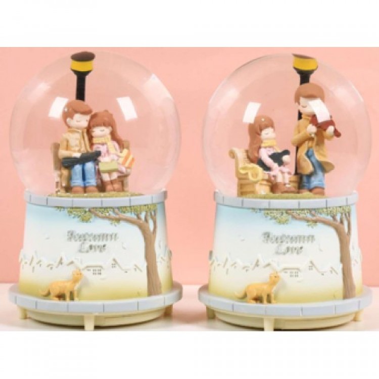 Autumn Sweetheart Snow Globe Medium Size Autumn Sweetheart Snow Globe Medium Size