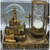 Decorative Snow Globe and Hourglass GOLD
