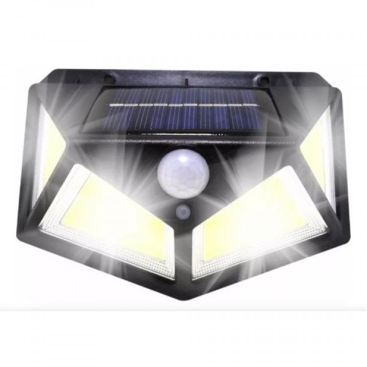Solar Motion Sensor Wall Light with 100 LEDs