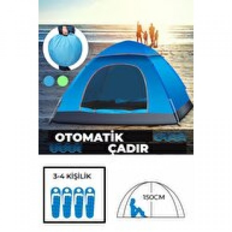 Automatic Pop-Up Waterproof Tent for 4 People