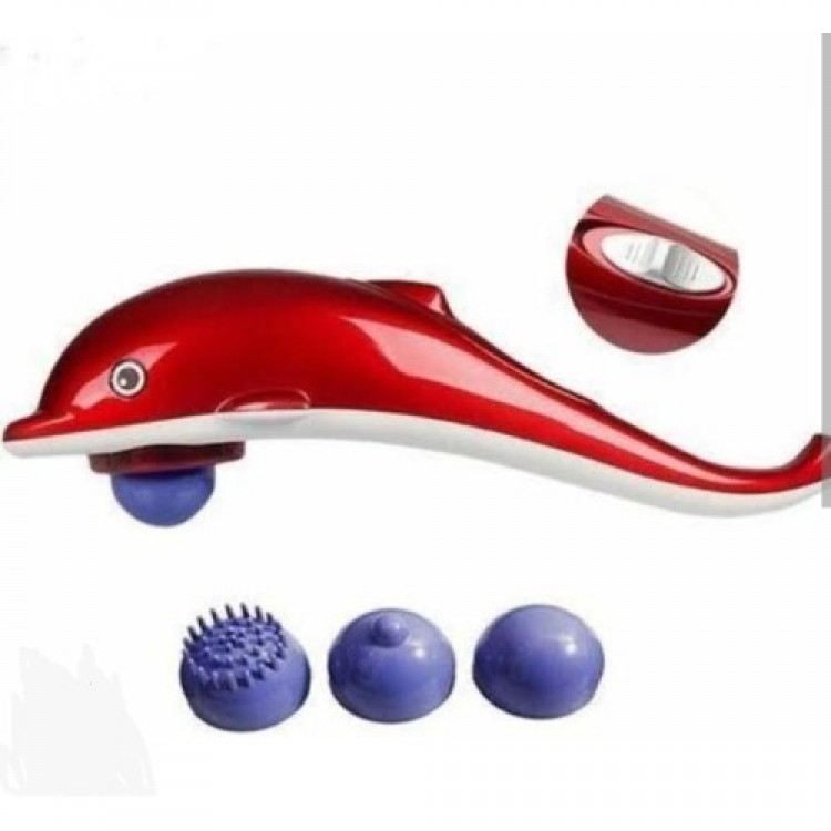 Dolphin-Shaped 3-Head Massage Tool | Multi-Functional Relaxation