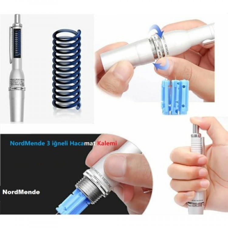 Hajamat Pen 3-Needle 100 NEEDLES GIFT