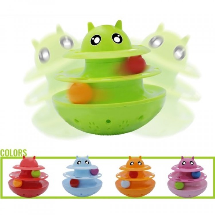 Petzoom Treat Dispenser Non-Rolling Cat Dog Toy