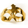 Gold Color Costume Party Extra Shiny Ball Mask 15x10 cm