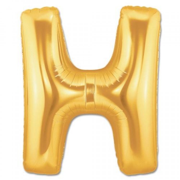 H Letter Foil Balloon Gold Color 40 inches H Letter Foil Balloon Gold Color 40 inches