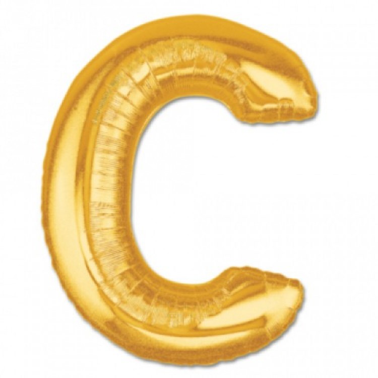 C Letter Foil Balloon Gold Color 40 inches C Letter Foil Balloon Gold Color 40 inches