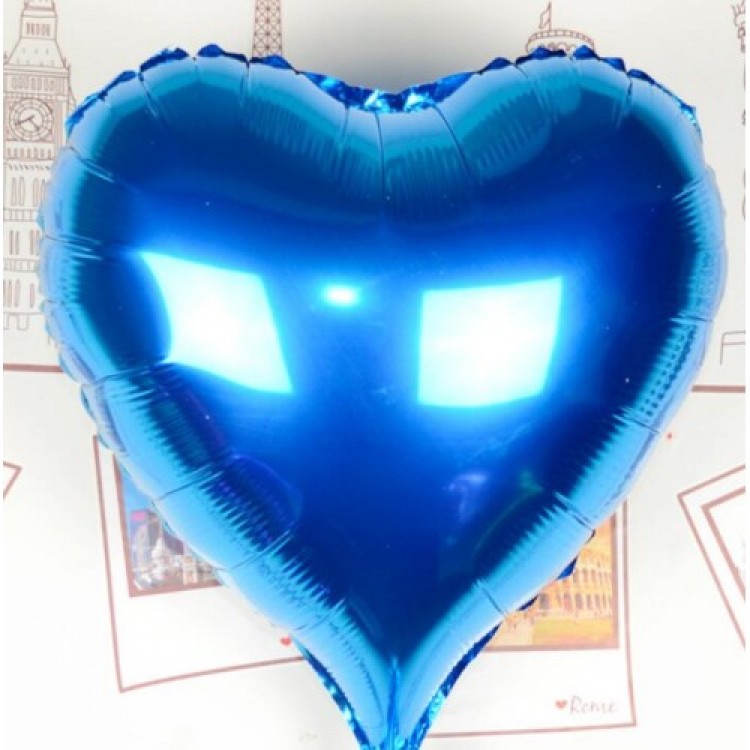 Heart Flying Balloon Foil Blue 80 cm 32 inches Heart Flying Balloon Foil Blue 80 cm 32 inches