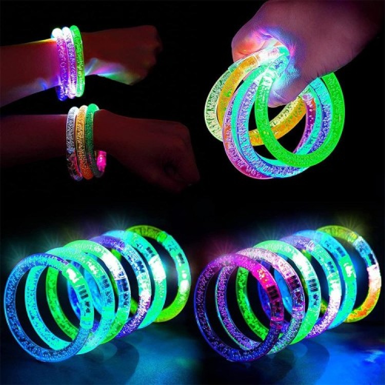 LED Light-Up Battery-Operated Colorful Bracelet Light-Up Bracelet Mixed Colors 1 Piece LED Light-Up Battery-Operated Colorful Bracelet Light-Up Bracelet Mixed Colors 1 Piece