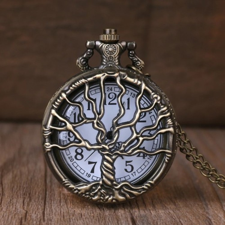 Life Tree Design Pocket Watch Life Tree Design Pocket Watch