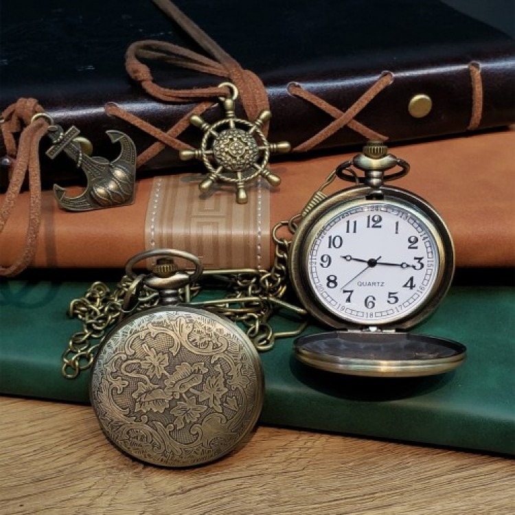 Train-Shaped Pocket Watch