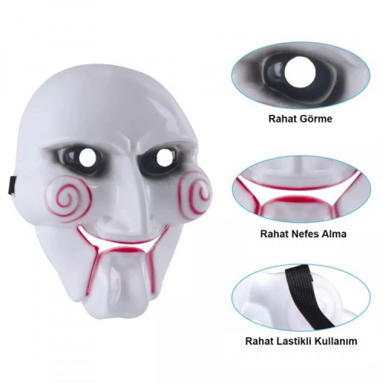 Testere Masks Saw Masks 17.5 x 22.5 cm