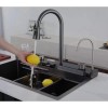 Smart Waterfall Kitchen Sink with Digital LED Display Set