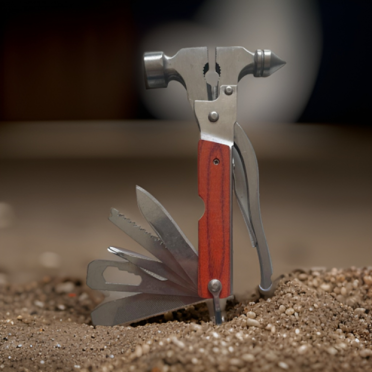 Multi-Purpose Pliers with Wooden Handle and Hammer Head Multi-Purpose Pliers with Wooden Handle and Hammer Head