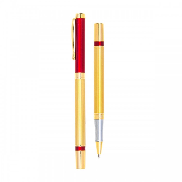 Red Metal Rollerball Pen
