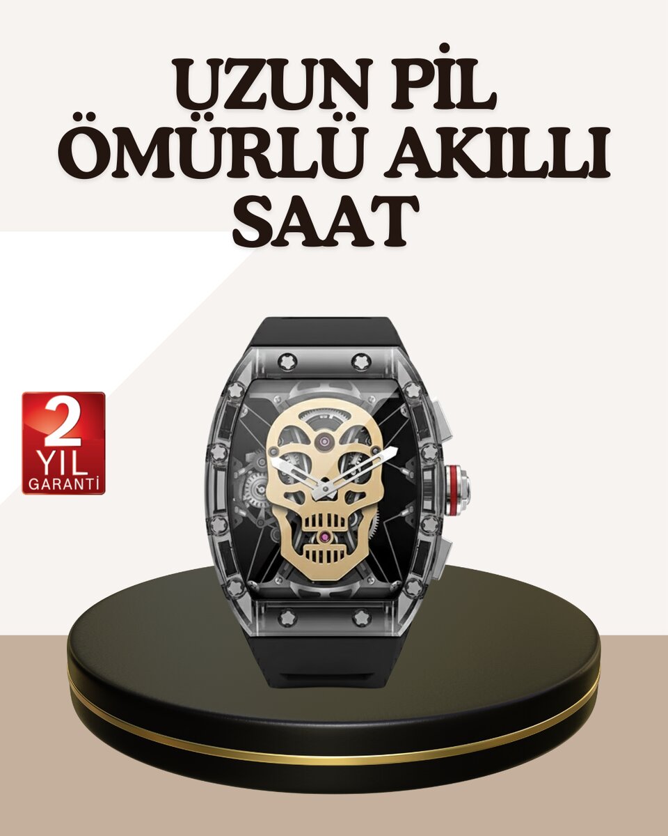 Dokunmatik Akıllı Saat Sesli Asistanlı Geniş Özellikli