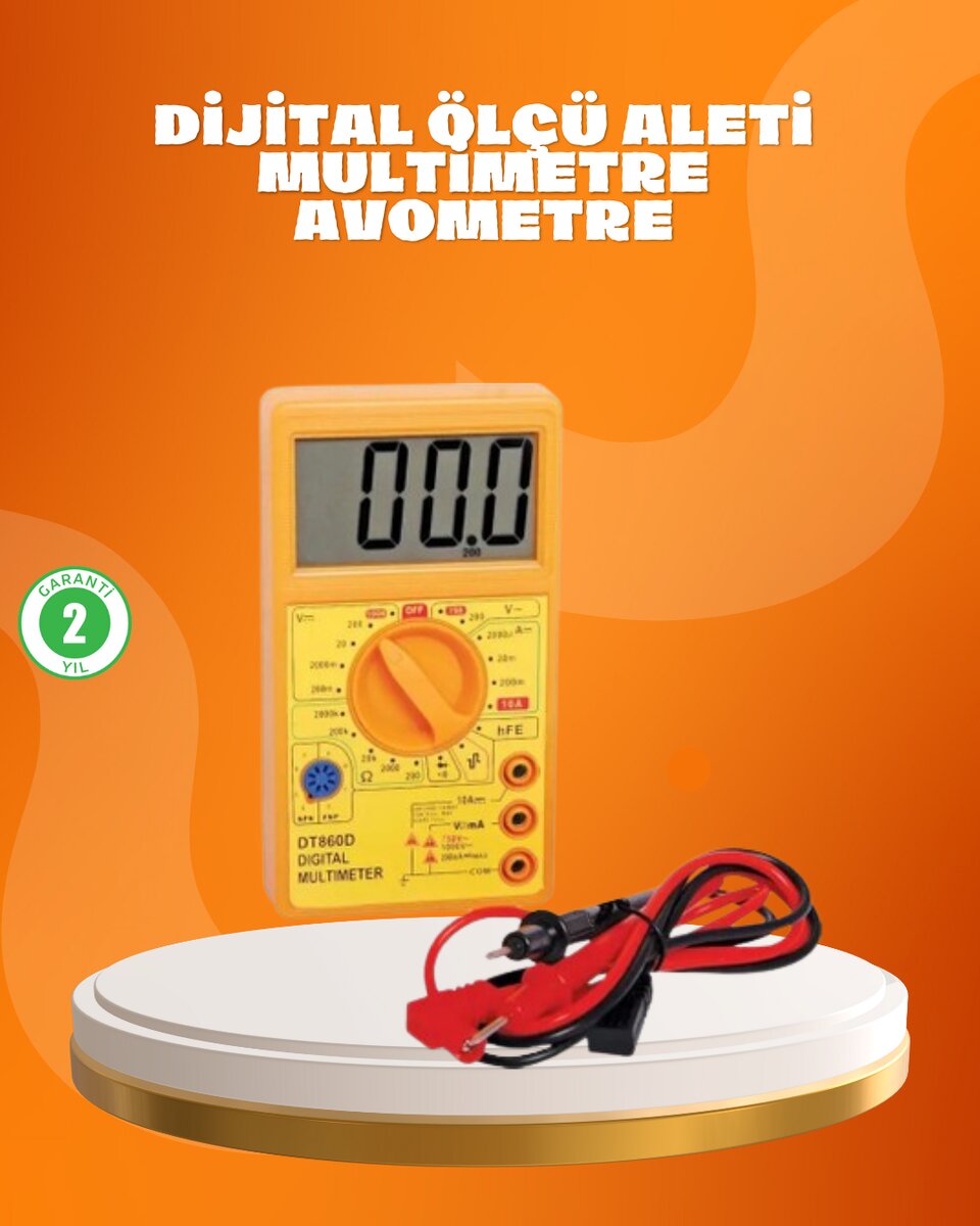 LCD Ekranlı Dijital Ölçü Aleti Ev ve Atölye Kullanımı