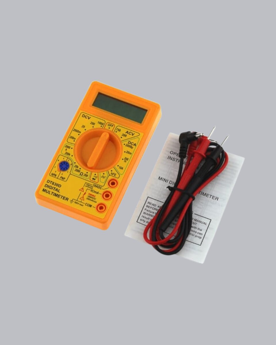 Profesyonel Dijital Multimetre Volt Amper Direnç Ölçümü